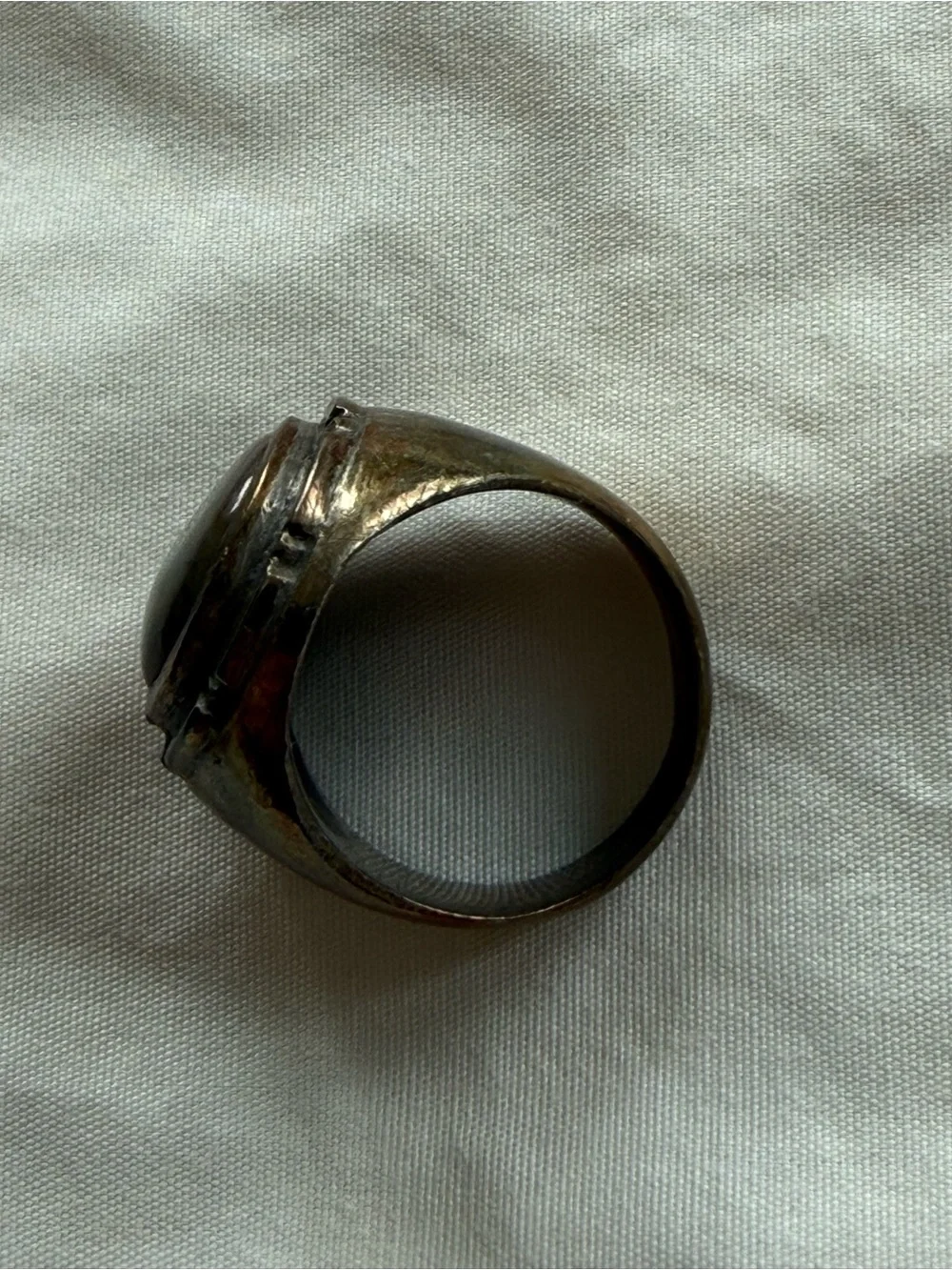 Vintage 70s Boho Brass Statement Ring